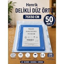 Steril Delikli Düz Örtü 75 50cm 50'li