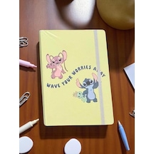 Keskin Color Lisanslı Stitch Wave Your Worries Away 80 Yaprak A5 Defter