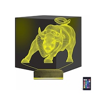 Luvivia Boğa Burcu 3d Lamba - Masa Gece Lambası Şeffaf