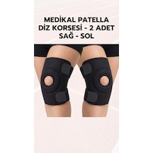 Buğz Patella Destekli Sporcu Diz Korsesi İkili Set - Sağ Sol Çapraz Bağ Menisküs