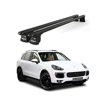 Trio-ı Porsche Cayenne 2010 Ve Sonrası Uyumlu Siyah Kilitli Ara Atkı 135cm Port Bagaj Tavan Barı