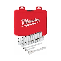 Milwaukee T4932464943 Ağır Hizmet Tipi Cırcır Lokma Takımı ¼' 28