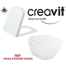 Creavit Tp326 Asma Klozet + Nkp Zümrüt Yavaş Kapanır Kapaklı