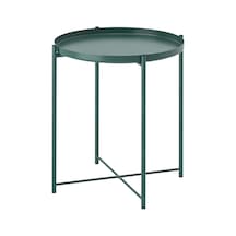 Tepsili Sehpa, Koyu Gri-yeşil, 45x53 Cm Yeşil