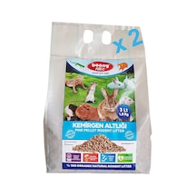 Bonny Nice Organik Sürüngen Taban Kumu Çam Pellet 1.8 KG 3 L x 2