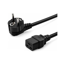 Px-srv5 5 Metre 3x1.5mm C19 Server Power Kablo, Full Bakır C19 Schuko Güç Kablosu, 16a 250v Sunucu Pdu Ups Veri Merkezi Güç Bağlantı Kablosu, Siyah
