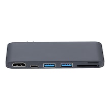 Springsun Type-c Usb 3.0 Hub'dan 4k 2k 30hz Hd Şarj Sd/tf Kart Okuyucu Adaptörü Macbook Pro Nintendo İçin Yedek