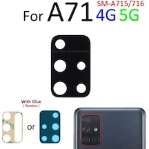 Tkgz Samsung Uyumlu Galaxy A71 Arka Kamera Camı Lens Yapışkanlı