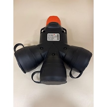 1x16a Kauçuk Tek Gövde Adaptör 3 Lü Ip54