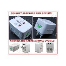 Seyahat Adaptör Duvar Priz Çevirici Dönüşüm Amerika Asya Avrupa
