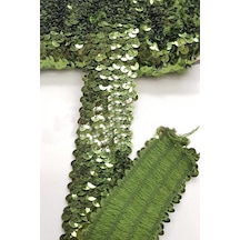 FdayAksesuar Koyu Yeşil Likralı Pul Şerit FRDY10415