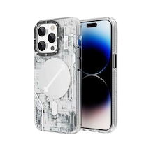Youngkit iPhone Uyumlu 14 Pro Kılıf Magsafe Şarj Özellikli YoungKit Technology Serisi Kapak Youngkit-TA82095