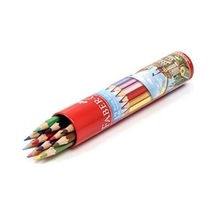 Faber Castell Kuru Boya 12 Li Teneke Tüpte - 2 Adet Çok Renkli