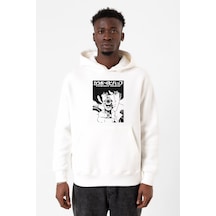 Cowboy Bebop Spike See You Space Cowboy Beyaz Erkek 3ip Kapşonlu Sweatshirt 001