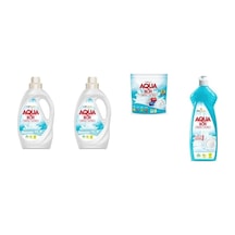 Aquabor Doğal Mineralli Sıvı Beyaz + Sıvı Beyaz + Tablet + Elde Bulaşık 4 Lü Set 0.75 LT - 2.5 LT - 12 KG 75175290