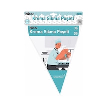 İbico İ22-151 Torbası 30cm 50 Adet Naylon Poşeti Krema Sıkma