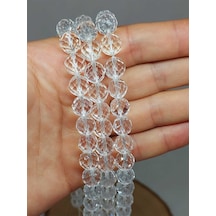 Kristal Kuvars Taşı Royal Quality Faset Kesim Dizi 10mm 52894 Çok REnkli