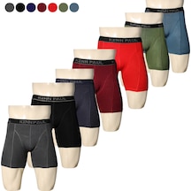 Kennpaul 7'li Bambu Uzun Paçalı Sporcu Boxer Nefes Alır, Konforlu Çok Renkli