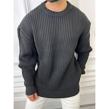 Elkumoda Oversize Kazak Bol Kesim Salaş Triko Kazak-KAZAK2873