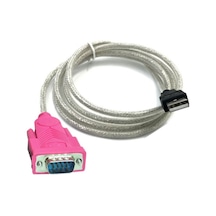 Usb 2.0 To Rs232 Seri Com Port Usb Db9 Pin Erkek Dönüştürücü Kablo 1.30m