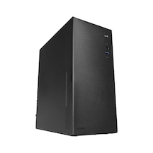 Everest K250 Peak 250W Micro Psu Audio Kompakt Mid-Tower Bilgisayar Kasası Siyah