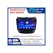 Honda Accord 2003-2008yıl Carplay 9inç 4/64gb Multimedya