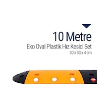 Eko Oval Plastik Hız Kesici Set. Yol Kasisi 10 M N11.66