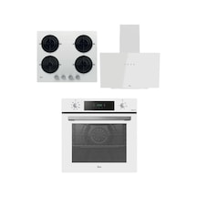 Hoover HO3158 + HVW6MW + HDG6C1GWTK 8 Fonksiyonlu Turbolu Ankastre Set Beyaz