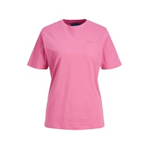 Jack & Jones Kadın Minimal Jjxx Logolu Tişört - Anna - 12206974 Carmine Rose Çok Renkli