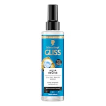 Gliss Aqua Revive Nemlendirici Sıvı Saç Bakım Kremi - Hyaluron Ve Deniz Yosunu Özü İle 200 Ml 8'li