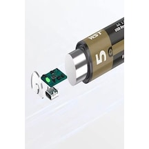 Usb Type-c Şarjlı Aa Pil 1.5v 1000+ Kez Şarj Edilebilir Lityum Kalem Pil 2'li Paket
