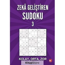 Zeka Geliştiren Sudoku Kolay-Orta-Zor 3
