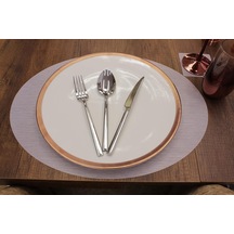Oval Bambu Desen Lazer Kesim Amerikan Servis 2 Adet 35x45 Cm S