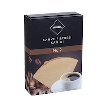 Rıoba Kahve Filtresi Kağıdı No.2 80 Adet - Ağartılmamış Doğal Kağıt 3'li Ekonomik Paket - 3 Ade Tarı Filtre