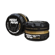 Nishman Saç Şekillendirici Wax 07 Gold One, 150 Ml / Tüm Saç Tipleri / Ekstra Güçlü, Islak Ve Parlak Görünüm