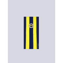 Fenerium Unısex Retro Çubuklu Baskı Boyunluk Lacıvert-sarı