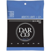 Martin Co Darco D520 80/20 Bronze Akustik Gitar Teli, Light 12-54