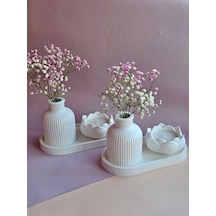 Bernami Vazo Pinterest 3'lü Lotus Vazo Tepsi Set Diğer