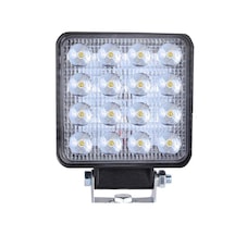 Off Road Gündüz Farı 16 Led Kare Çalışma Lambası 48 Watt N11.2130