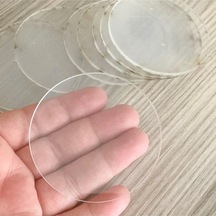 15 Adet Şeffaf Pleksi 7 Cm Nişan ,nikah Hediyelik Boş Şeffaf Pleksi Süslemeye Uygun