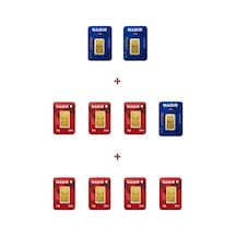 Nadir Gold 24 Ayar 14,5 Gram Külçe Altın 3 Adet 2,5 Gram Külçe Altın + 7 Adet 1 Gram Külçe Altın