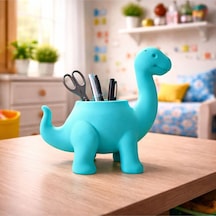 Dinozor Figürlü Pembe Masaüstü Kalemlik, Dekoratif, Hediyelik Diğer