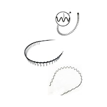Sporcu Yaylı,taraklı, Zigzag Tel Taç 3 Lü Set Unisex Altın