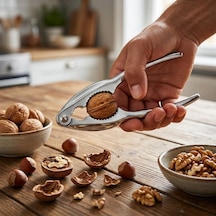 Çelik Ceviz Kıracağı - Ergonomik Tasarımlı Etrafa Sıçratmayan Hazneli Ceviz Fındık Ve Kırıcı Kabuklu Yemiş Çok Renkli
