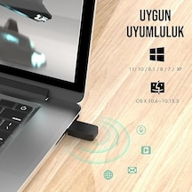Mini Usb Wifi Adaptör 300 Mbps Uyumlu W-1