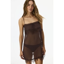 Penti Kahverengi Jasmin Chiffon Gecelik Bbw