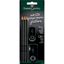 Faber-castell Kol Seti Siyah - 3 X Grip 2001 B Kalem, 1 X Kol Mini Silgi, 1 X Kol İkili Bileme Kutusu 124-Pembe