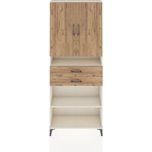 Arges Dolap 5 Raflı 2 Çekmeceli 2 Kapaklı 88x30x221 Aytaşı-çam Aytası