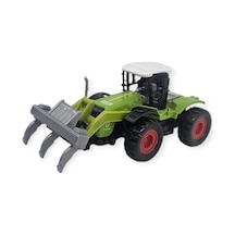 Farm Mini Oyuncak Traktör - 14 Cm Geniş Tomruk Yükleyici Çiftlik Aracı Lisinya
