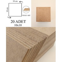 3 Mm 10x10 Mdf Plaka 10 Adet - Hobi, Maket, Ahşap El Sanatları İçin Uygun 10 Lu Paket Genel